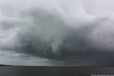 Rotating Thunderstorm (Mesocyclone) Over Lough Neagh - June 5th 2010